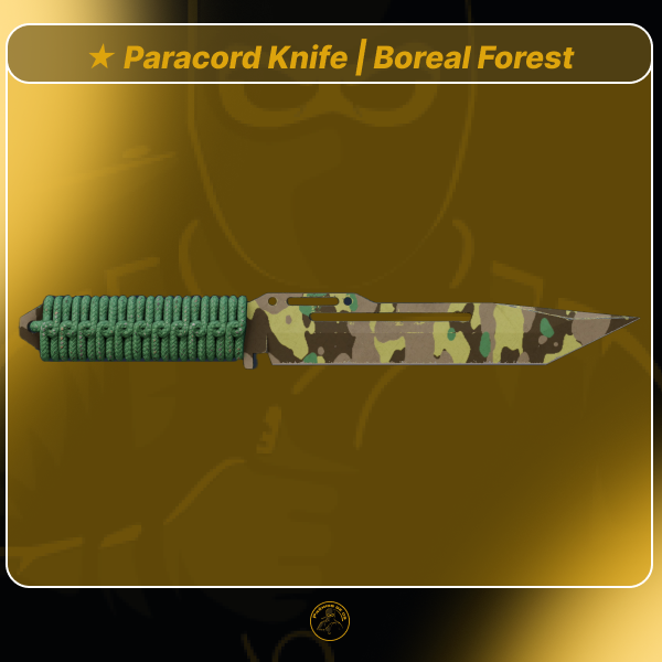 — 1107 ★ Paracord Knife | Boreal Forest (Field-Tested)